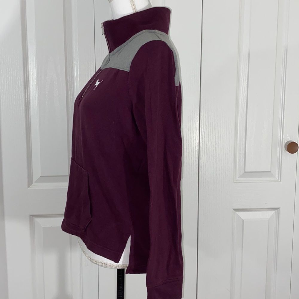 PINK 3/4 zip Sweatshirt size Small - Picture 3 of 8